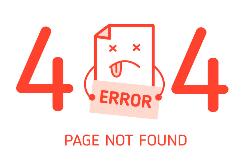Error 404, Page not Found